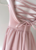 New Arrival Prom Dress A Line Straps Pleated Birthday Party Dress Evening Dress HZ0319