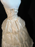 Vintage Wedding Dress Strapless Pleated Wedding Dress HZ0319