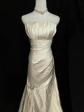 Vintage Wedding Dress A Line Strapless Pleated Wedding Dress HZ0319