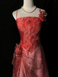 Beauty Prom Dress A Line Halter Pleated Tulle Evening Dress Birthday Party Dress HZ0319