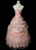 Sweet Prom Dress Square Neck Pleated Beading Evening Dress Ball Gown Quinceanera Dress HZ0319