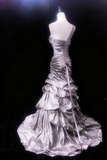 Vintage Prom Dress One Shoulder Pleated Evening Gown Gala Dress HZ0319