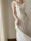 New Arrival Wedding Dress Straps Pleated Wedding Dress HZ0319