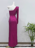 New Arrival Prom Dress Asymmetrical Neck Slit Birthday Party Dress Cocktail Dress HZ0319