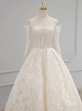 Charming Wedding Dress Off Shoulder Lace Wedding Dress HZ0319