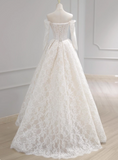 Charming Wedding Dress Off Shoulder Lace Wedding Dress HZ0319