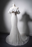 Popular Wedding Dress Strapless Pleated Mermaid Wedding Dress HZ0319