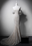 Newest Wedding Dress Off Shoulder Lace Mermaid Wedding Dress HZ0319