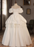 Charming Wedding Dress Spaghetti Straps Lace Wedding Dress HZ0319