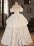 Charming Wedding Dress Spaghetti Straps Lace Wedding Dress HZ0319