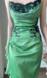 Beauty Prom Dress Spaghetti Straps Pleated Ruffle Evening Dress Party Dress HZ0319