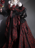 Beauty Prom Dress Black and Wine Red Off Shoulder Pleated Ball Gown Sweet 16 Dress Evening Dress HZ0319