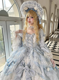 New Arrival Prom Dress Square Neck Lace Tiered Ball Gown Quinceanera Outfits Evening Dress HZ0319