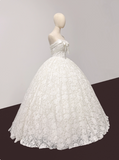 New Arrival Wedding Dress Strapless Lace Pleated Wedding Dress HZ0319