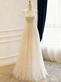 Elegant Wedding Dress V-neck Pleated Tulle Wedding Dress HZ0319
