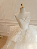 New Arrival Wedding Dress Strapless Tulle Wedding Dress HZ0319