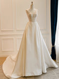 New Arrival Wedding Dress Spgahetti Straps Wedding Dress HZ0319