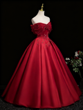 Stunning Prom Dress Off Shoulder Pleated Ball Gown Evening Dress Quinceanera Dress HZ0319