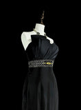Beauty Prom Dress Black Strapless Pleated Mermaid Evening Dress Gala Dress HZ0319