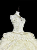 Vintage Wedding Dress Sweetheart Tulle Pleated Wedding Dress HZ0319