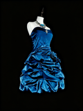 Pretty Homecoming Dress Strapless Pleated Short Prom Dress Back to School Outfits Cocktail Dress HZ0319