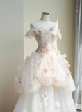 New Design Wedding Dress Strapless Floral Tulle Wedding Dress HZ0319