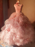 Stunning Prom Dress Spaghetti Straps Tulle Ball Gown Evening Dress Sweet 16 Dress HZ0319