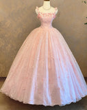 Charming Prom Dress Spaghetti Straps Pleated Tulle Ball Gown Evening Dress Sweet 16 Dress HZ0319
