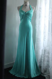 Stunning Prom Dress Halter Floral Evening Dress Birthday Party Dress Gala Dress HZ0319
