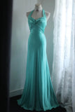 Stunning Prom Dress Halter Floral Evening Dress Birthday Party Dress Gala Dress HZ0319