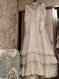 Retro Wedding Dress High Collar Tulle Wedding Dress HZ0319
