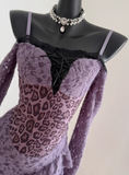 Newest Women Dress Spaghetti Straps Long Sleeves Slit Birthday Outfits Seaside Party Dress HZ0319