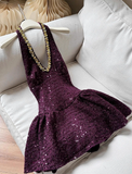 Shiny Homecoming Dress V-neck Short Prom Dress Cocktail Dress Birthday Party Outfits HZ0319