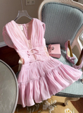 Elegant Homecoming Dress A Line V-neck Pleated Short Prom Dress Cocktail Dress Birthday Party Outfits HZ0319