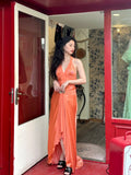 Charming Prom Dress Halter Pleated Cocktail Dress Evening Dress Birthday Party Outfits HZ0319
