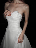 Newest Wedding Dress Sweetheart Pleated Wedding Dress HZ0319