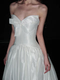 Elegant Wedding Dress Satins Sweetheart Pleated Wedding Dress HZ0319