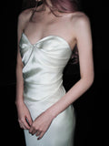 New Design Wedding Dress Sweetheart Pleated Mermaid Wedding Dress HZ0319