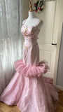 New Arrival Prom Dress Spaghetti Straps Mermaid Evening Dress Gala Dress Birthday Party Outfits HZ0319
