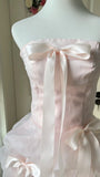 New Arrival Homecoming Dress Strapless Short Prom Dress Birthday Party Outfits HZ0319