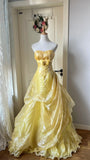Beauty Prom Dress A Line Strapless Pleated Gala Gown Evening Dress Birthday Party Dress HZ0319
