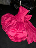 Charming Homecoming Dress Strapless Pleated Short Prom Dress Birthday Party Dress Cocktail Dress HZ0319