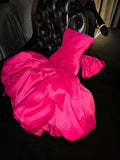 Charming Homecoming Dress Strapless Pleated Short Prom Dress Birthday Party Dress Cocktail Dress HZ0319