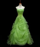 Charming Prom Dress Spaghetti Straps Pleated Ball Gown Sweet 16 Dress Evening Dress HZ0319