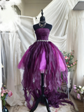 Stunning Homecoming Dress Strapless Pleated Short Prom Dress Birthday Party Dress Cocktail Dress HZ0319