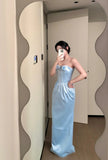 Charming Prom Dress Strapless Pleated Birthday Dress Evening Dress Formal Dress HZ0319