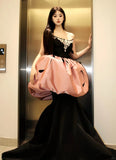 Gorgeous Prom Dress Strapless Pleated Mermaid Gala Dress Evening Dress Formal Dress HZ0319