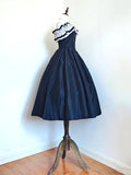 Beauty Prom Dress Dark Blue Off Shoulder Pleated Gala Dress Evening Dress Formal Dress HZ0319