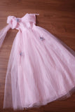 Hot Sale Prom Dress Light Pink Asymmetrical Neck Tulle Evening Dress Gala Dress Party Dress HZ0319