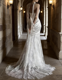 New Arrival Wedding Dress Sweetheart Pleated Lace Wedding Dress HZ0319
